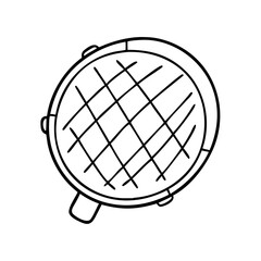 reflector icon, reflector line art - simple line art of reflector, perfect for reflector logos and icons
