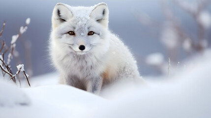 fox in snow