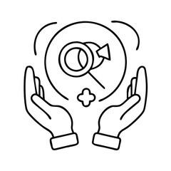 safe space symbol icon, safe space symbol line art - simple line art of safe space symbol, perfect for safe space symbol logos and icons