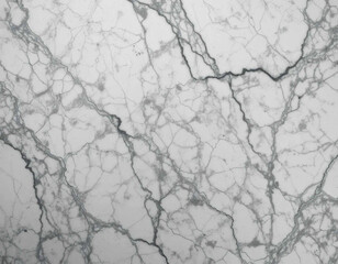 Obraz premium White marble texture with dense gray veining, natural stone pattern ideal for luxury interiors and modern surfaces