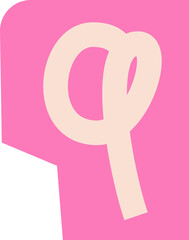 Ransom Letter Q Collage Handdrawn Alphabet