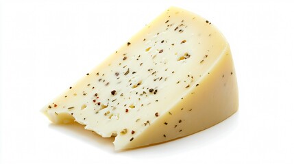 Delicious Pepper Jack Cheese Slice with Visible Chili for Culinary Creations