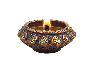 a candle in a candle holder