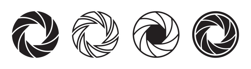 Set Camera lens signs 