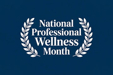 Obraz premium Celebrate National Professional Wellness Month: A time for prioritizing mental and physical health self care and well