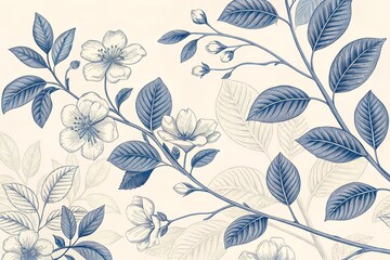 Fototapeta premium seamless floral pattern