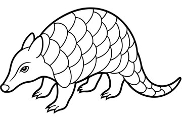 Graceful Pangolin Art