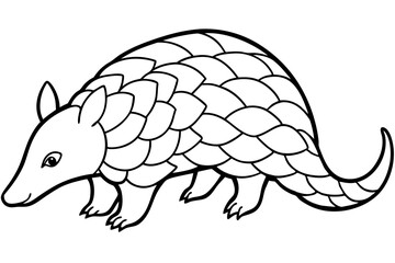 Graceful Pangolin Art