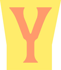 Ransom Letter Y Collage Handdrawn Alphabet