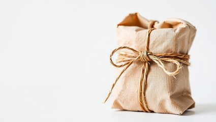 Eco-Friendly Handmade Gift Wrapped in Natural Ribbon - Sustainable Packaging