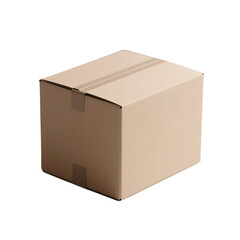 cardboard box isolated on white
