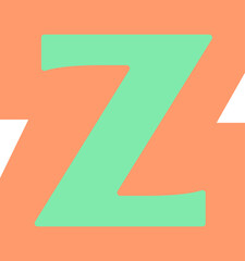 Ransom Letter Z Collage Handdrawn Alphabet
