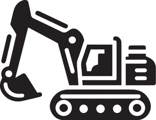 Excavator logo vector