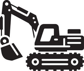 Excavator logo vector