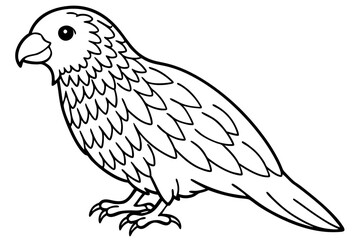 Kestrel Minimalist Line Art