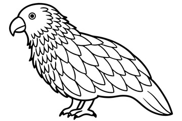 Kestrel Minimalist Line Art