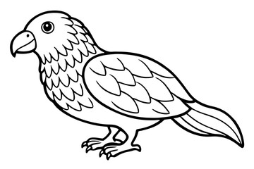 Obraz premium Kestrel Minimalist Line Art