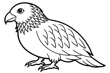 Kestrel Minimalist Line Art