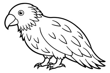 Fototapeta premium Kestrel Minimalist Line Art