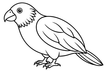 Kestrel Minimalist Line Art