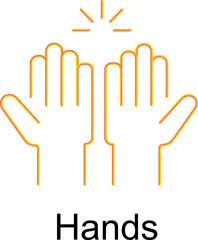 Hands Icon. Vector Design