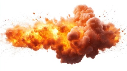 Fiery explosion