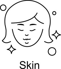 Skin Icon. Vector Design