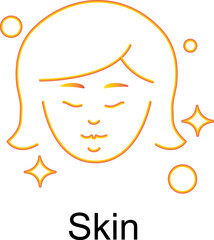 Skin Icon. Vector Design