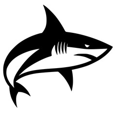 Shark silhouette vector design