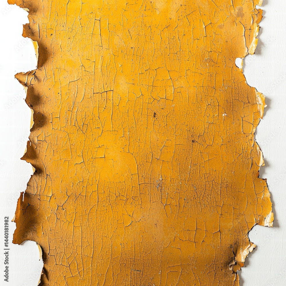 Poster bright yellow paint dripped in a random pattern on a rustic surface creating a vivid visual impact