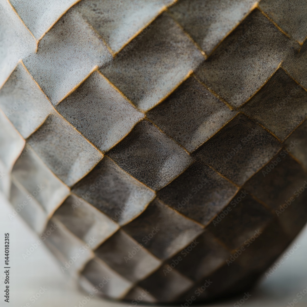 Poster decorative vase adorned with a unique pattern creating an artistic element for home decor and style