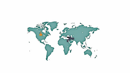 Obraz premium Dynamic Flat Vector Illustration of Economic Integration: Policy Alignment, Financial Systems, and International Trade Collaborations