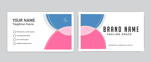 Creative and modern business card design template.