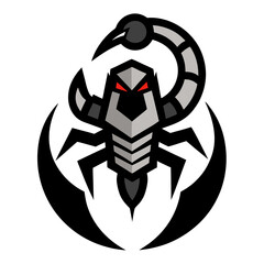 Mechanical Scorpion mascot logo vector