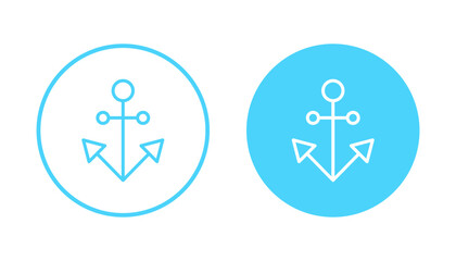 Anchor icon vector. Anchor sign and symbol. Anchor marine icon.