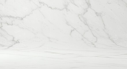 Obraz premium White Marble Background with Subtle Veins for Product Display