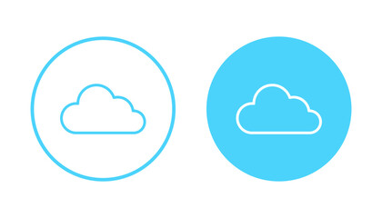 Cloud icon vector. cloud sign and symbol