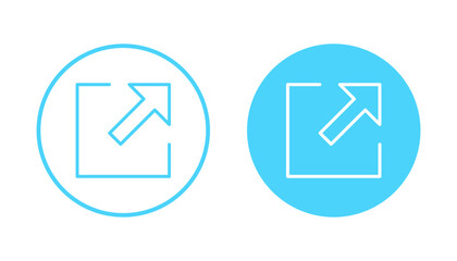 External link icon vector. link sign and symbol. hyperlink symbol