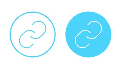 Link icon vector. Hyperlink chain sign and symbol