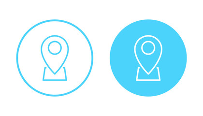 Fototapeta premium Pin icon vector. Location sign and symbol. destination icon. map pin