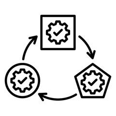 Transformation Outline Icon