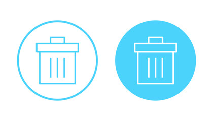 Trash icon vector. trash can icon. delete sign and symbol.