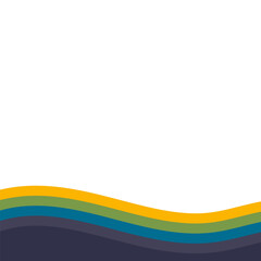 Retro Shape Wave Color