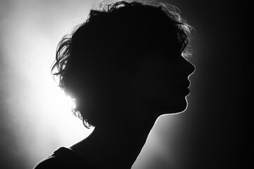 stunning silhouette photograph featuring subject against bright backlight essence of light and shadow.