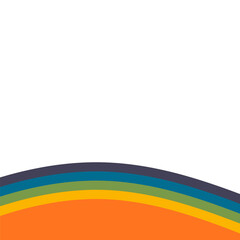 Retro Shape Wave Color