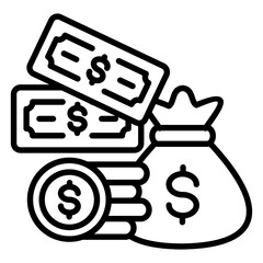 Money Outline Icon