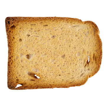 une biscotte sur fond transparent