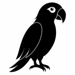 Sleek Parrot Silhouette Logo