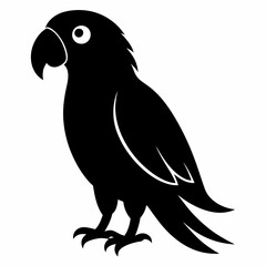 Sleek Parrot Silhouette Logo