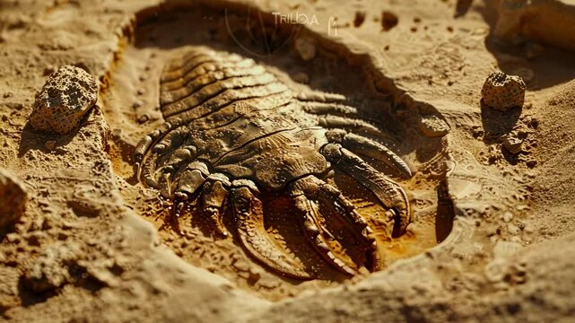 Ancient Sea Scorpion Fossil: A Detailed Look at a Prehistoric Arthropods